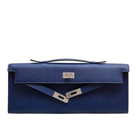 hermes clutch blue